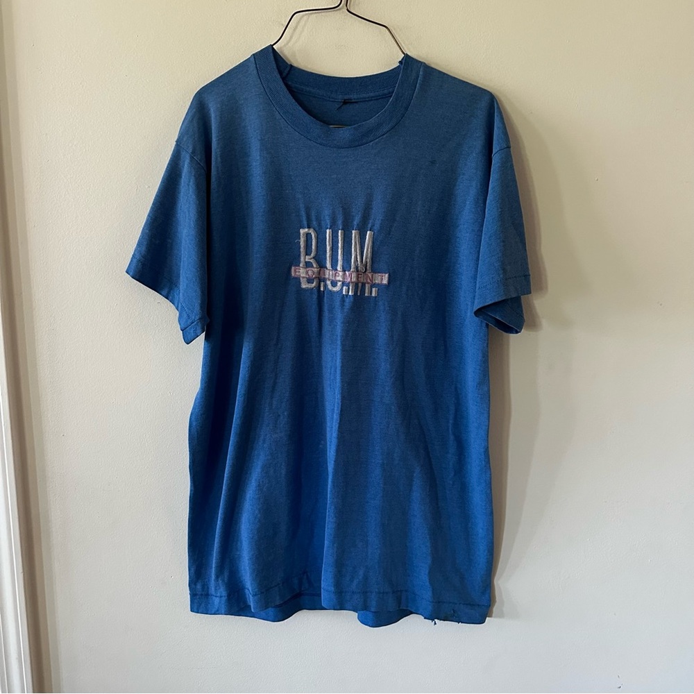 Vintage 1990s Bum Equipment Embroidered T-Shirt (binq4